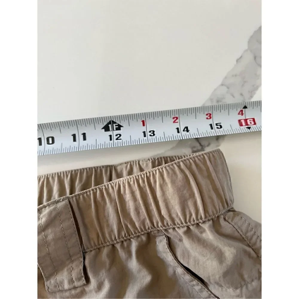 The North Face Men’s Khaki Shorts Sz M 100% Nylon Stretch Waist Hiking